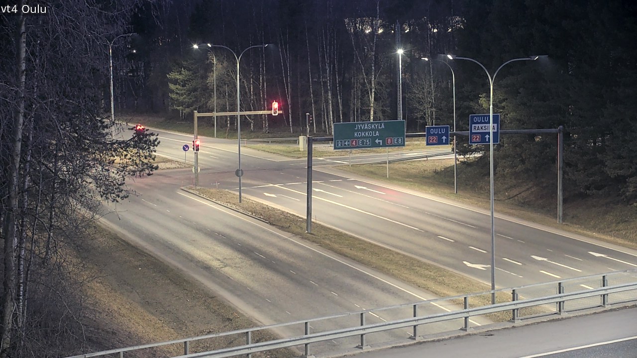 Weather Camera Image Väg 4 Uleåborg, Oulu, Pohjois-Pohjanmaa