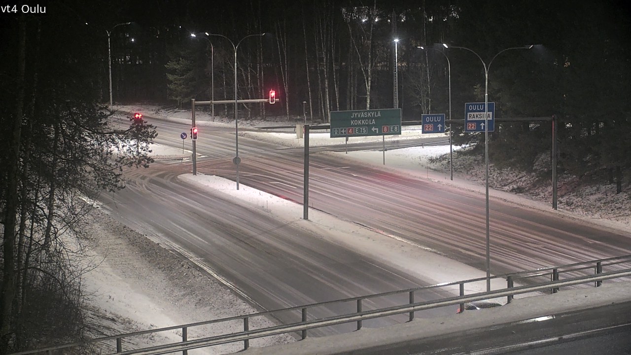 Weather Camera Image Väg 4 Uleåborg, Oulu, Pohjois-Pohjanmaa