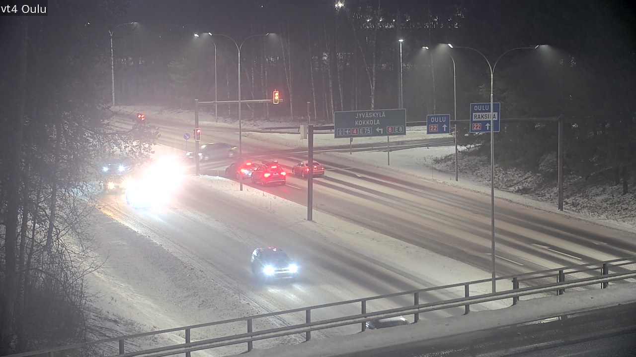 Weather Camera Image Väg 4 Uleåborg, Oulu, Pohjois-Pohjanmaa