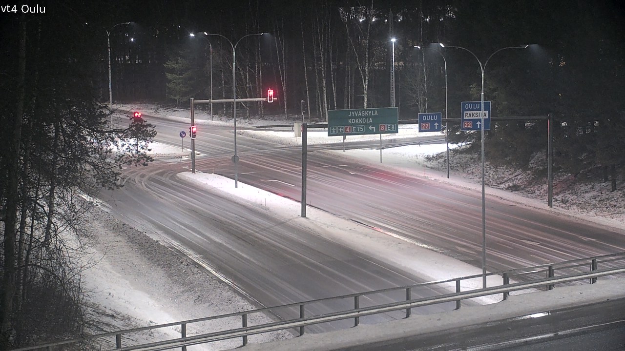 Weather Camera Image Väg 4 Uleåborg, Oulu, Pohjois-Pohjanmaa