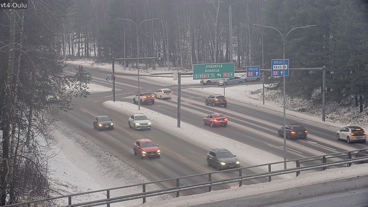 Weather Camera Image Väg 4 Uleåborg, Oulu, Pohjois-Pohjanmaa