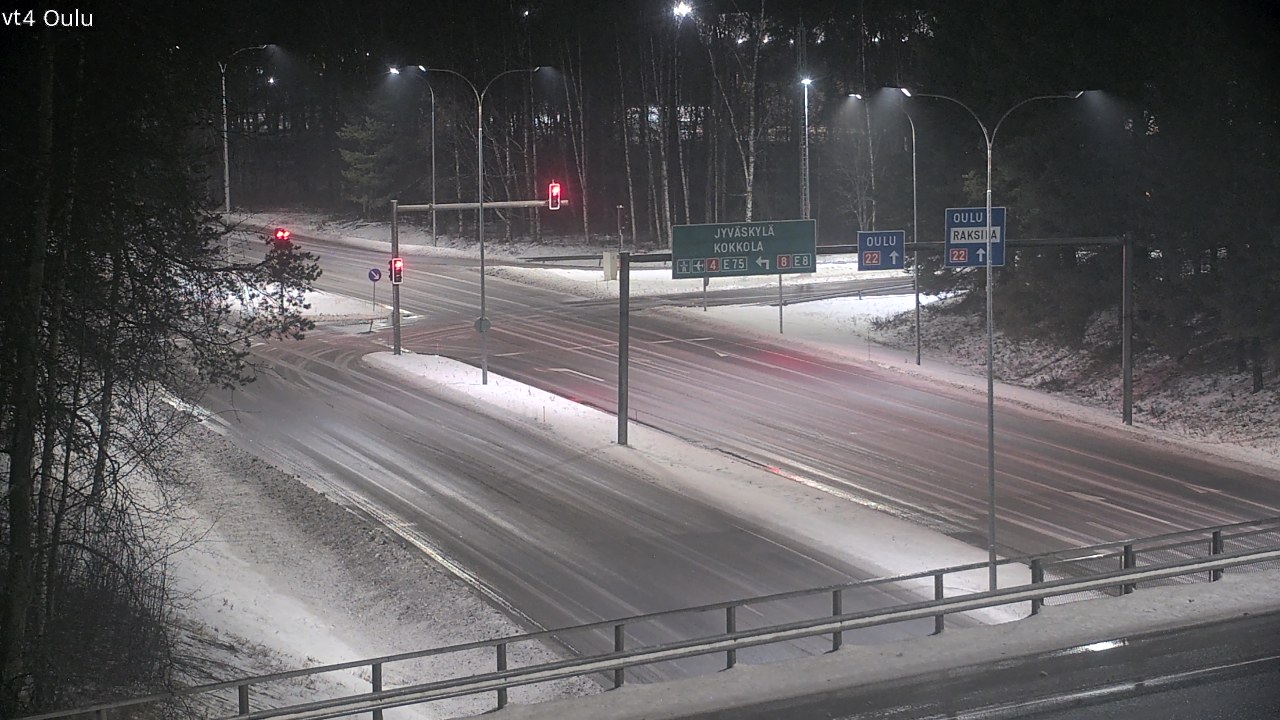 Weather Camera Image Väg 4 Uleåborg, Oulu, Pohjois-Pohjanmaa