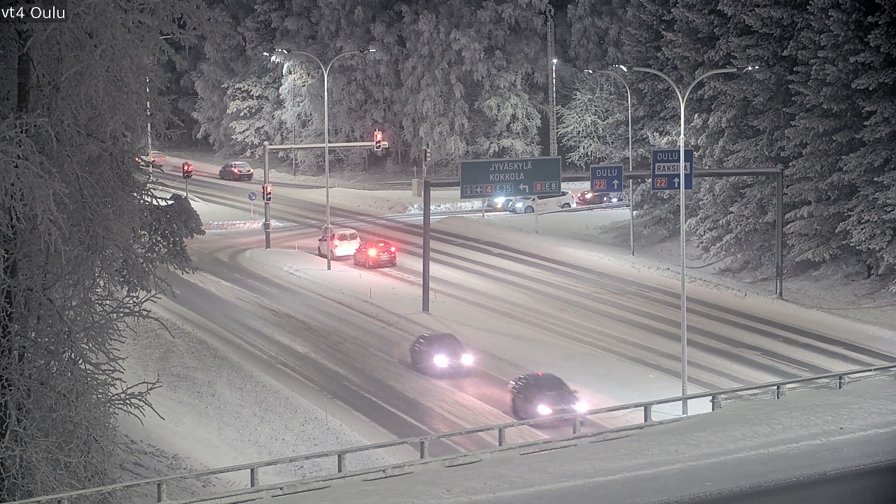 Weather Camera Image Road 4 Oulu, Oulu, Pohjois-Pohjanmaa
