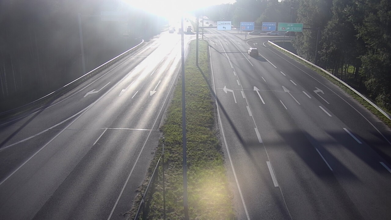 Weather Camera Image Väg 4 Uleåborg, Laanila, Oulu, Pohjois-Pohjanmaa