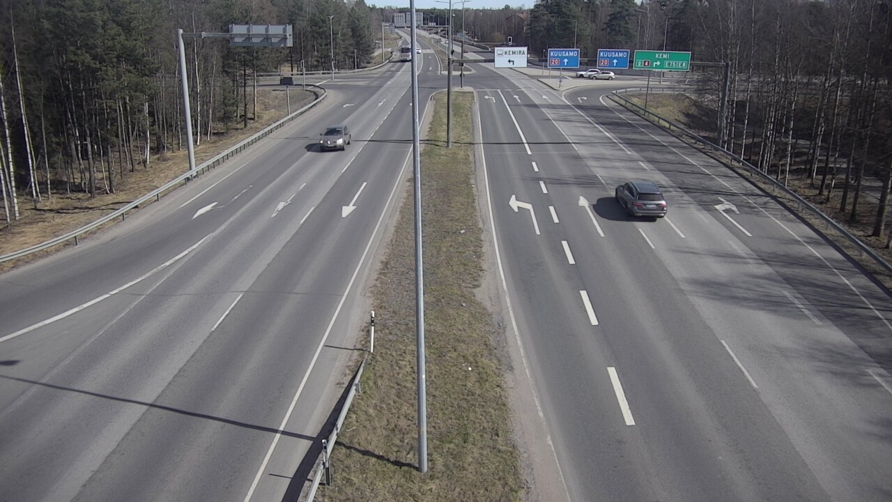 Weather Camera Image Väg 4 Uleåborg, Laanila, Oulu, Pohjois-Pohjanmaa