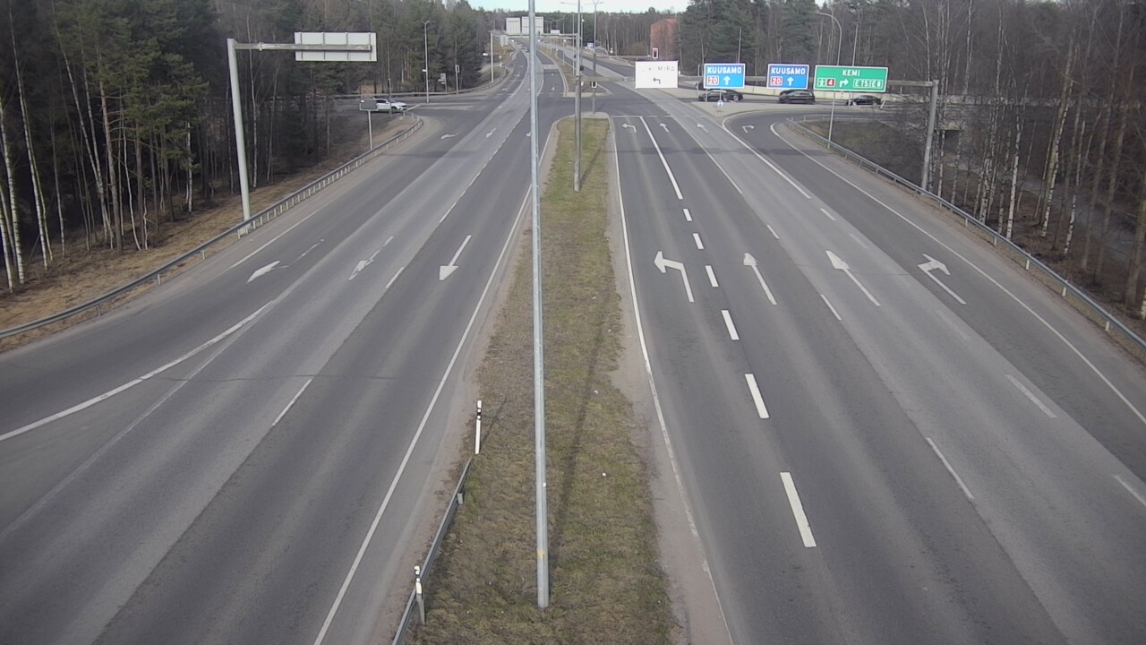 Weather Camera Image Väg 4 Uleåborg, Laanila, Oulu, Pohjois-Pohjanmaa