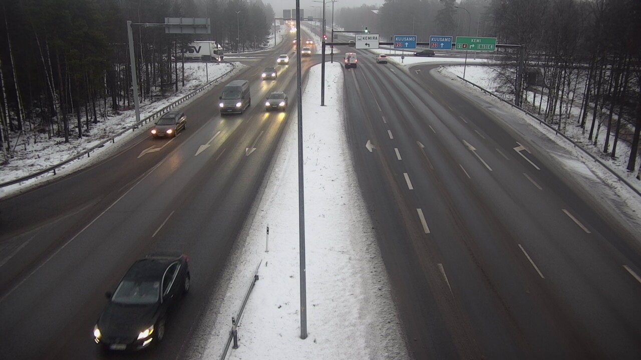 Weather Camera Image Väg 4 Uleåborg, Laanila, Oulu, Pohjois-Pohjanmaa