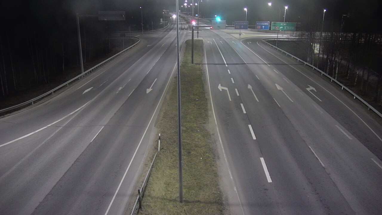Weather Camera Image Väg 4 Uleåborg, Laanila, Oulu, Pohjois-Pohjanmaa