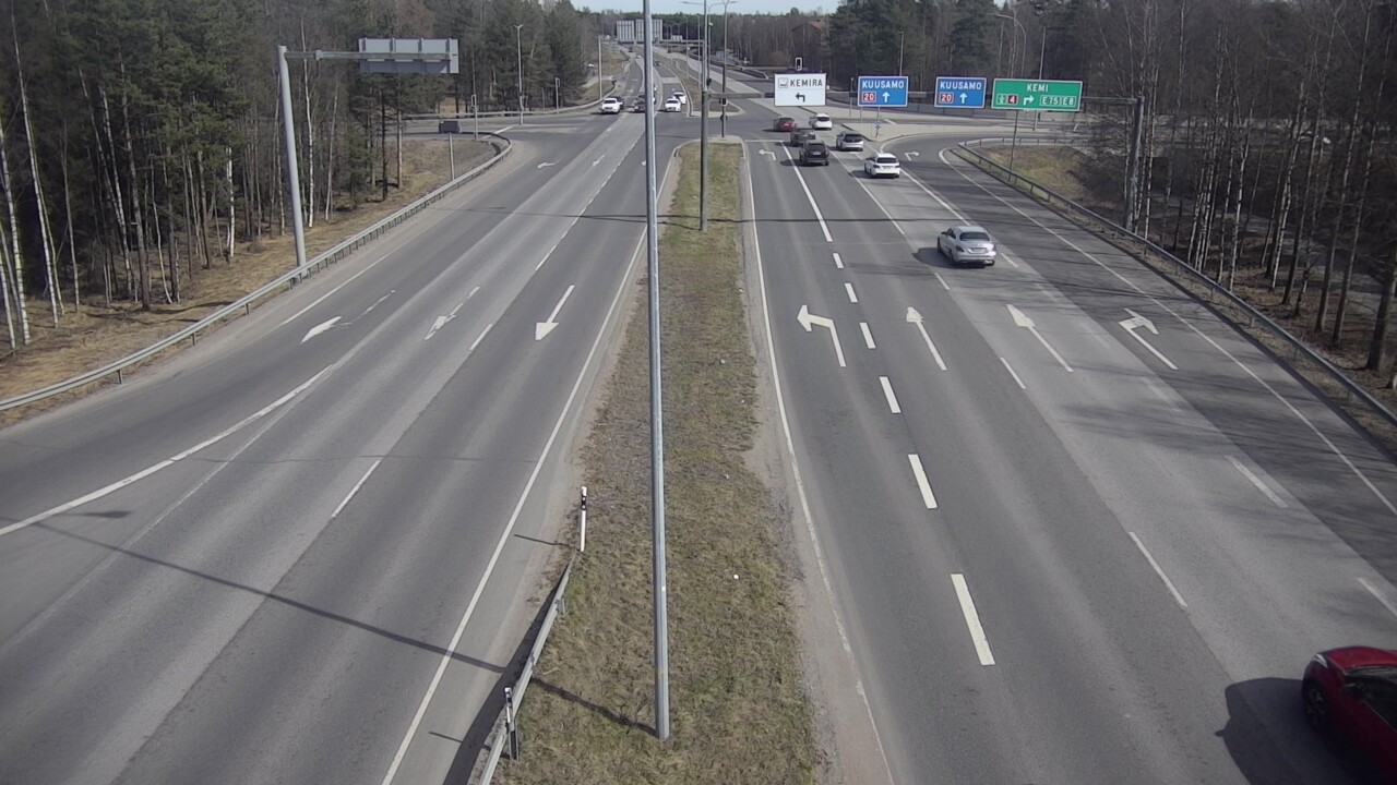 Weather Camera Image Väg 4 Uleåborg, Laanila, Oulu, Pohjois-Pohjanmaa