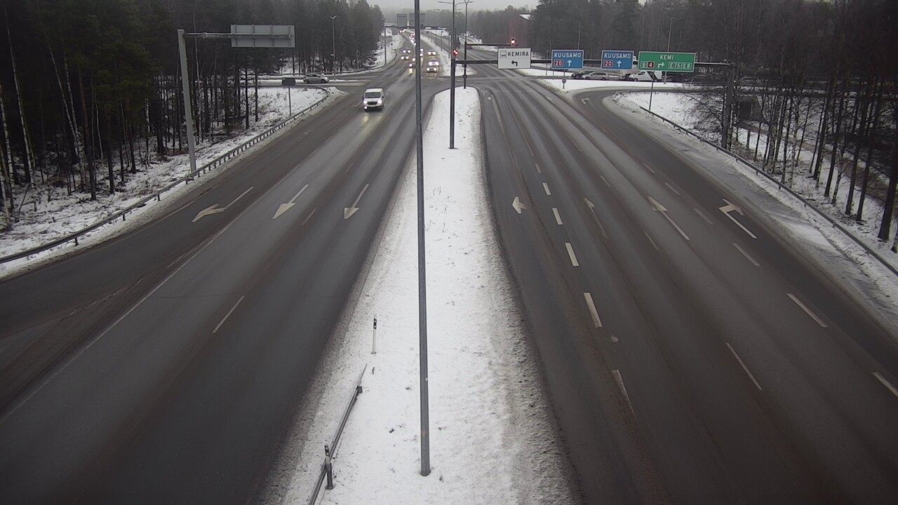 Weather Camera Image Väg 4 Uleåborg, Laanila, Oulu, Pohjois-Pohjanmaa