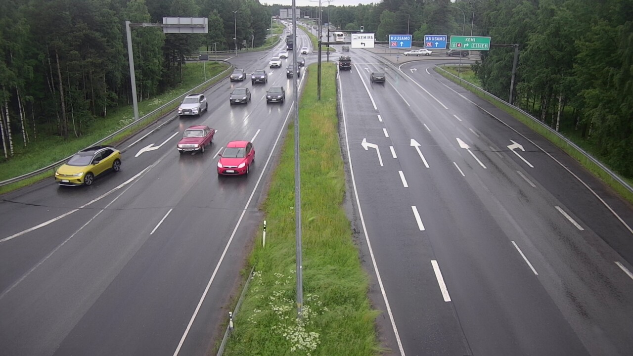 Weather Camera Image Väg 4 Uleåborg, Laanila, Oulu, Pohjois-Pohjanmaa