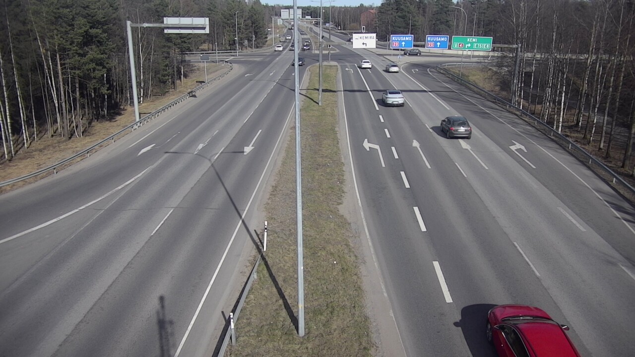 Weather Camera Image Väg 4 Uleåborg, Laanila, Oulu, Pohjois-Pohjanmaa