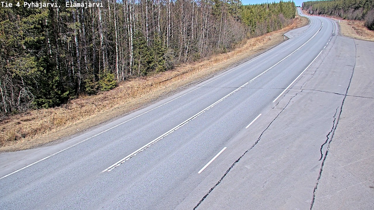 Kelikamerat Kuva Tie 4 Pyhäjärvi, Elämäjärvi, Pyhäjärvi, Pohjois-Pohjanmaa