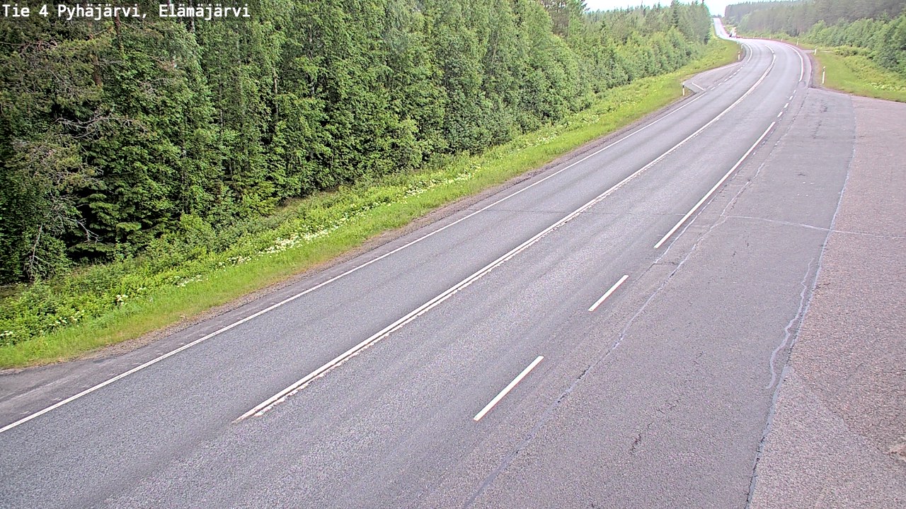 Kelikamerat Kuva Tie 4 Pyhäjärvi, Elämäjärvi, Pyhäjärvi, Pohjois-Pohjanmaa