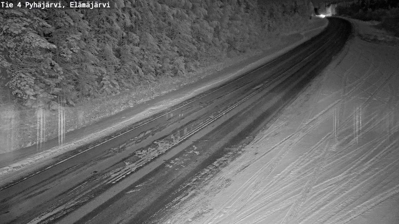 Weather Camera Image Väg 4 Pyhäjärvi, Elämäjärvi, Pyhäjärvi, Pohjois-Pohjanmaa