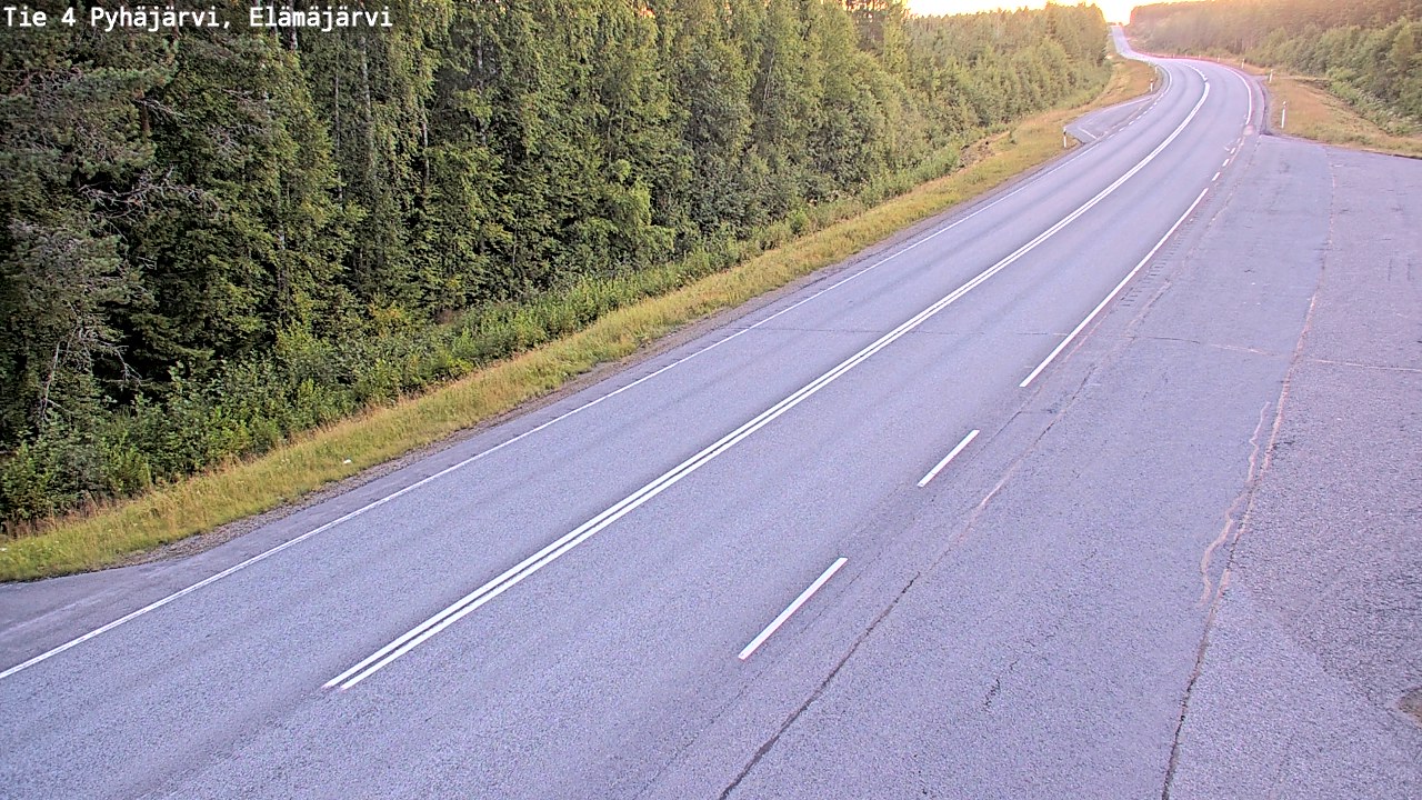 Kelikamerat Kuva Tie 4 Pyhäjärvi, Elämäjärvi, Pyhäjärvi, Pohjois-Pohjanmaa