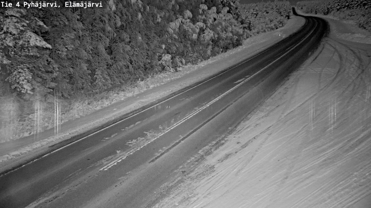 Weather Camera Image Road 4 Pyhäjärvi, Elämäjärvi, Pyhäjärvi, Pohjois-Pohjanmaa