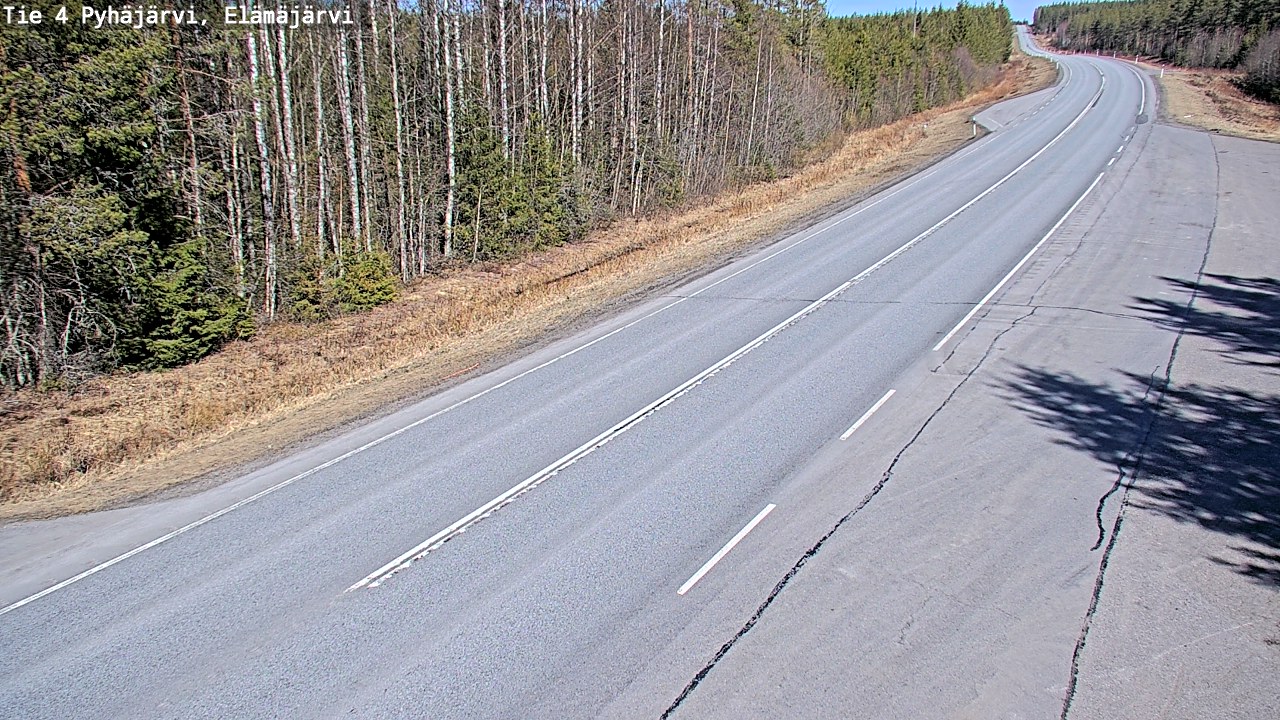 Kelikamerat Kuva Tie 4 Pyhäjärvi, Elämäjärvi, Pyhäjärvi, Pohjois-Pohjanmaa