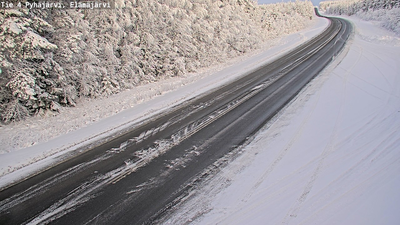 Weather Camera Image Väg 4 Pyhäjärvi, Elämäjärvi, Pyhäjärvi, Pohjois-Pohjanmaa