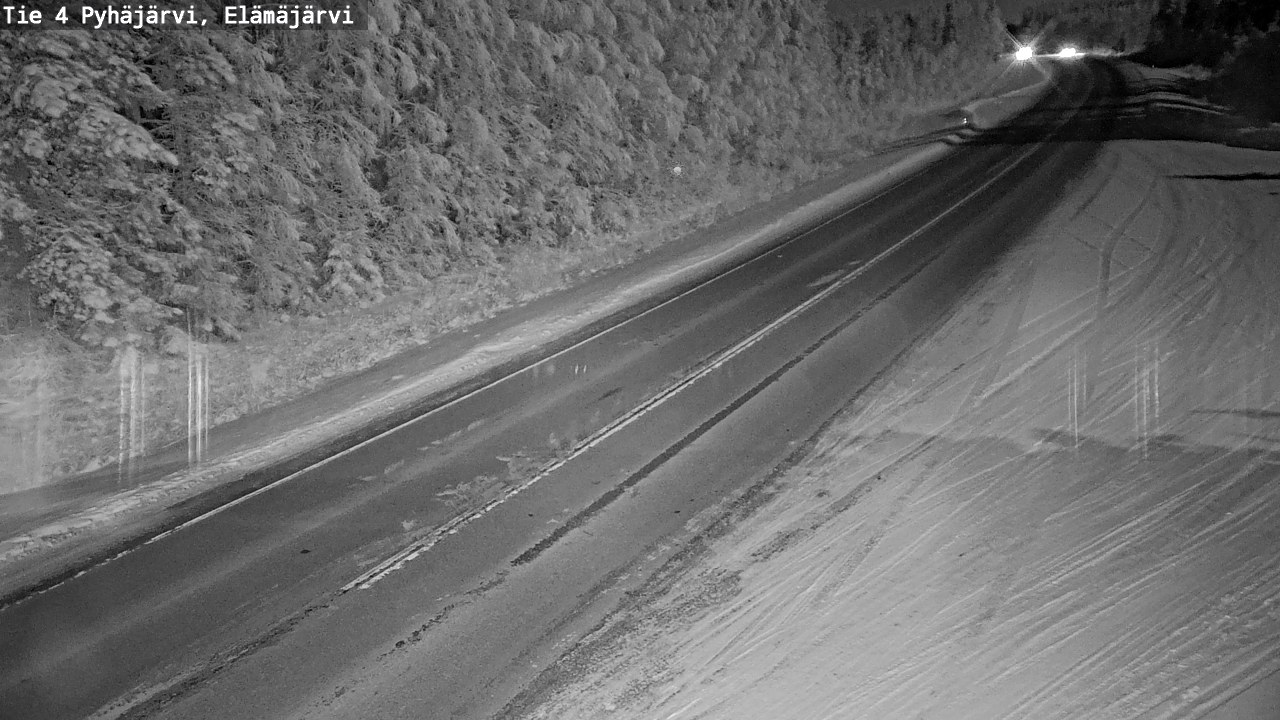 Weather Camera Image Road 4 Pyhäjärvi, Elämäjärvi, Pyhäjärvi, Pohjois-Pohjanmaa