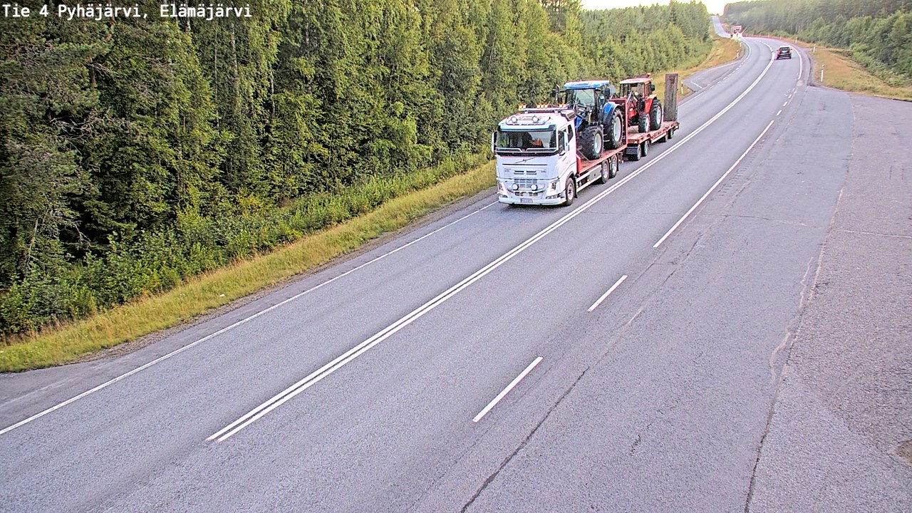Kelikamerat Kuva Tie 4 Pyhäjärvi, Elämäjärvi, Pyhäjärvi, Pohjois-Pohjanmaa