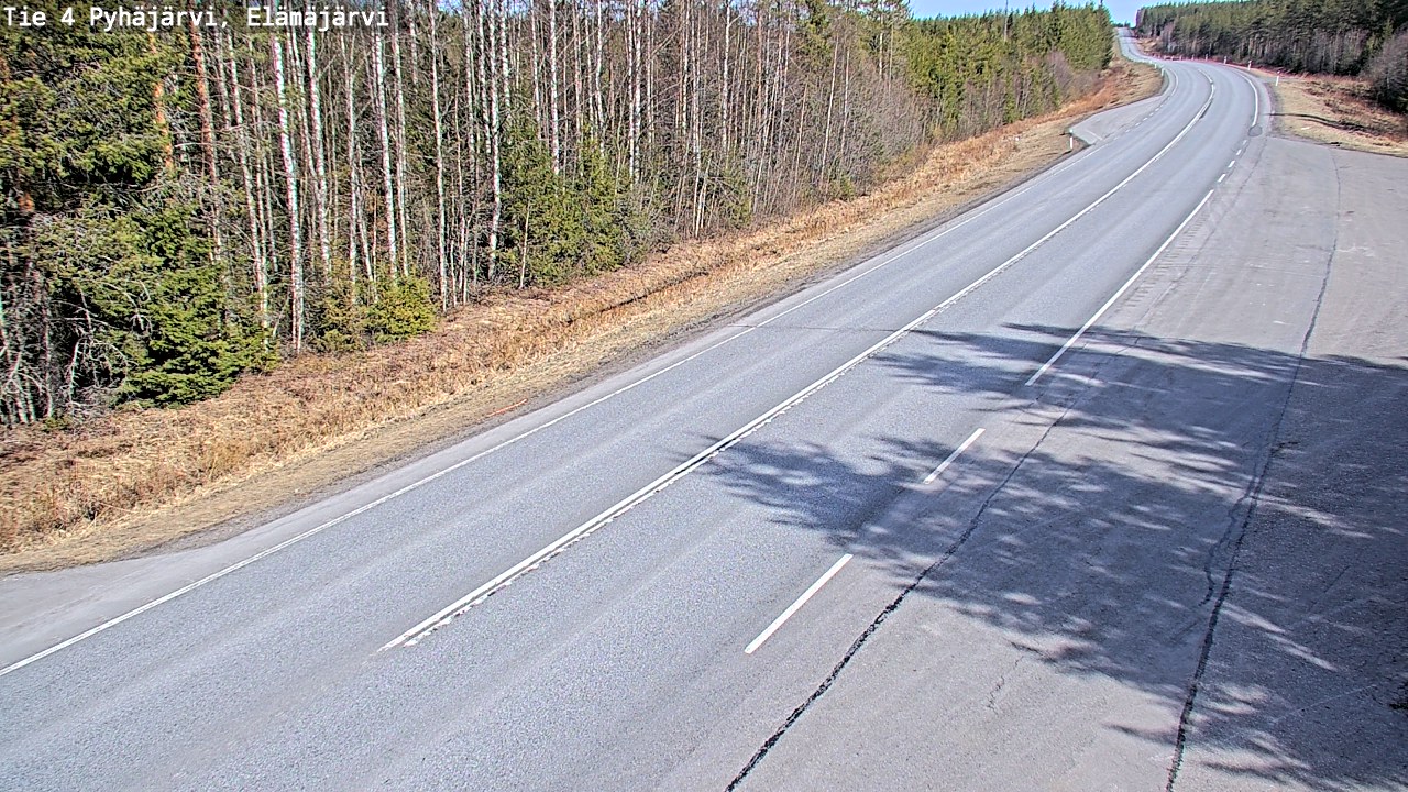 Kelikamerat Kuva Tie 4 Pyhäjärvi, Elämäjärvi, Pyhäjärvi, Pohjois-Pohjanmaa