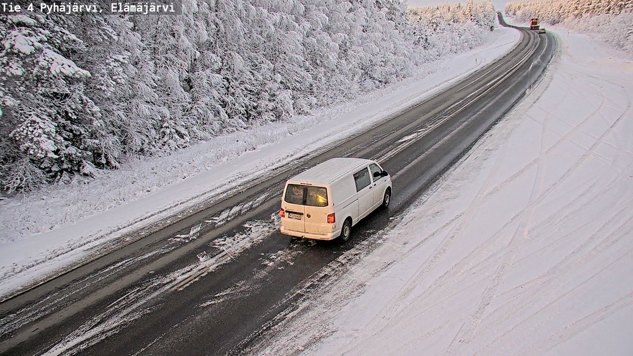 Weather Camera Image Väg 4 Pyhäjärvi, Elämäjärvi, Pyhäjärvi, Pohjois-Pohjanmaa