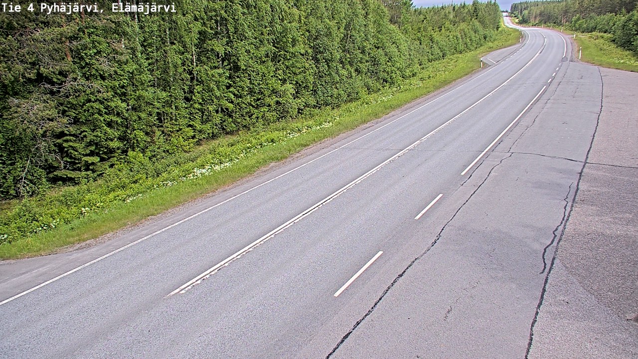 Kelikamerat Kuva Tie 4 Pyhäjärvi, Elämäjärvi, Pyhäjärvi, Pohjois-Pohjanmaa