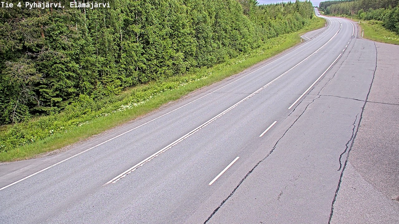 Kelikamerat Kuva Tie 4 Pyhäjärvi, Elämäjärvi, Pyhäjärvi, Pohjois-Pohjanmaa