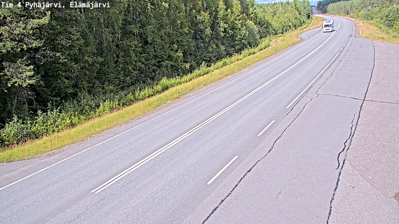 Kelikamerat Kuva Tie 4 Pyhäjärvi, Elämäjärvi, Pyhäjärvi, Pohjois-Pohjanmaa