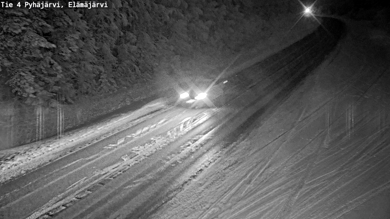 Weather Camera Image Väg 4 Pyhäjärvi, Elämäjärvi, Pyhäjärvi, Pohjois-Pohjanmaa