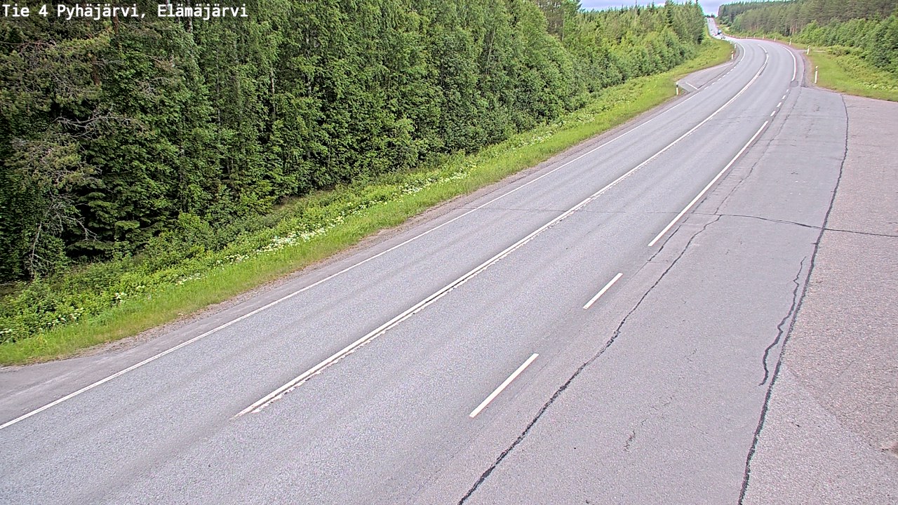 Kelikamerat Kuva Tie 4 Pyhäjärvi, Elämäjärvi, Pyhäjärvi, Pohjois-Pohjanmaa