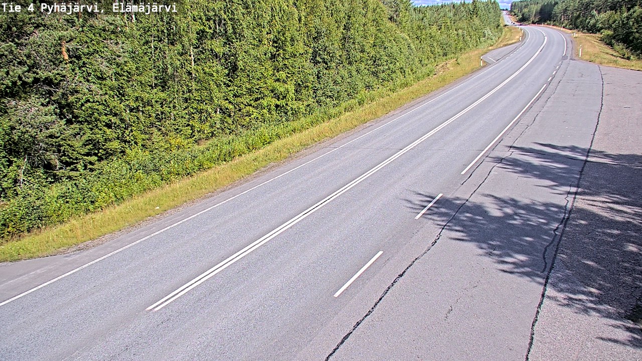 Kelikamerat Kuva Tie 4 Pyhäjärvi, Elämäjärvi, Pyhäjärvi, Pohjois-Pohjanmaa