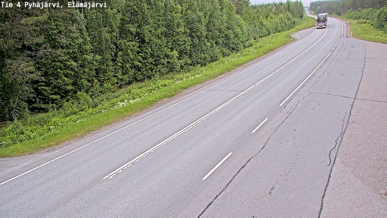 Kelikamerat Kuva Tie 4 Pyhäjärvi, Elämäjärvi, Pyhäjärvi, Pohjois-Pohjanmaa