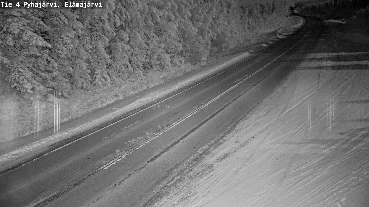 Weather Camera Image Road 4 Pyhäjärvi, Elämäjärvi, Pyhäjärvi, Pohjois-Pohjanmaa