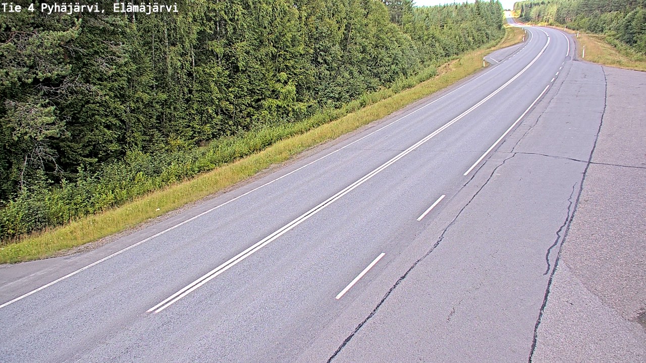 Kelikamerat Kuva Tie 4 Pyhäjärvi, Elämäjärvi, Pyhäjärvi, Pohjois-Pohjanmaa