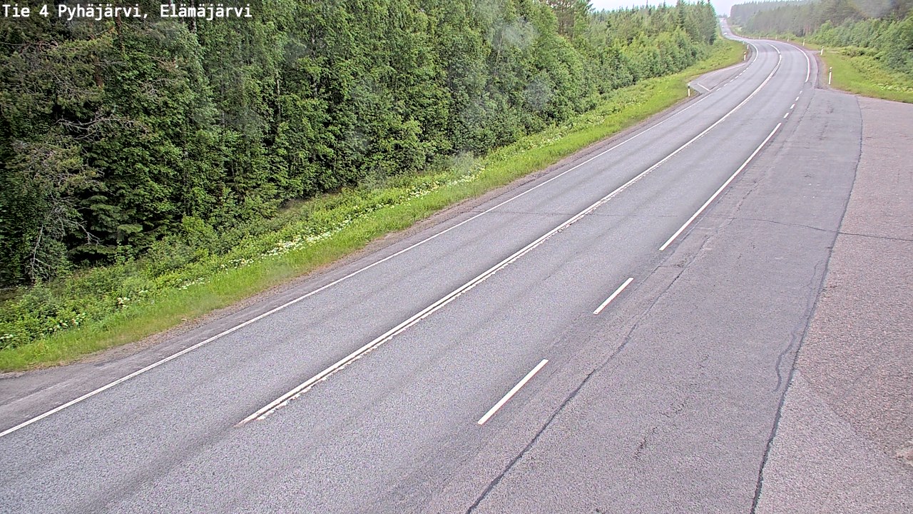 Kelikamerat Kuva Tie 4 Pyhäjärvi, Elämäjärvi, Pyhäjärvi, Pohjois-Pohjanmaa
