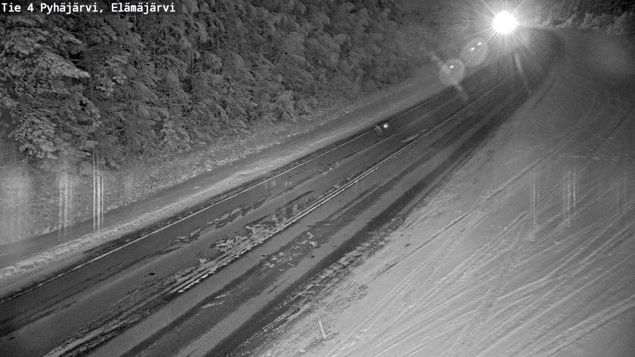 Weather Camera Image Väg 4 Pyhäjärvi, Elämäjärvi, Pyhäjärvi, Pohjois-Pohjanmaa