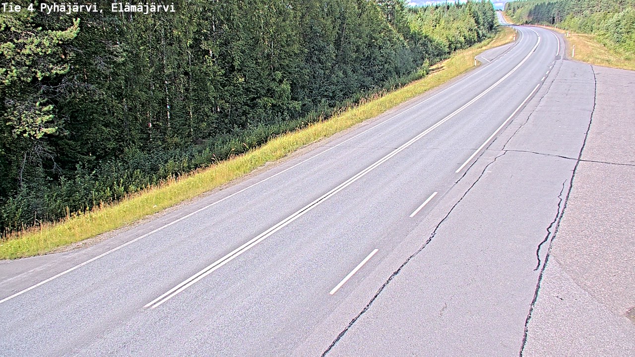 Kelikamerat Kuva Tie 4 Pyhäjärvi, Elämäjärvi, Pyhäjärvi, Pohjois-Pohjanmaa