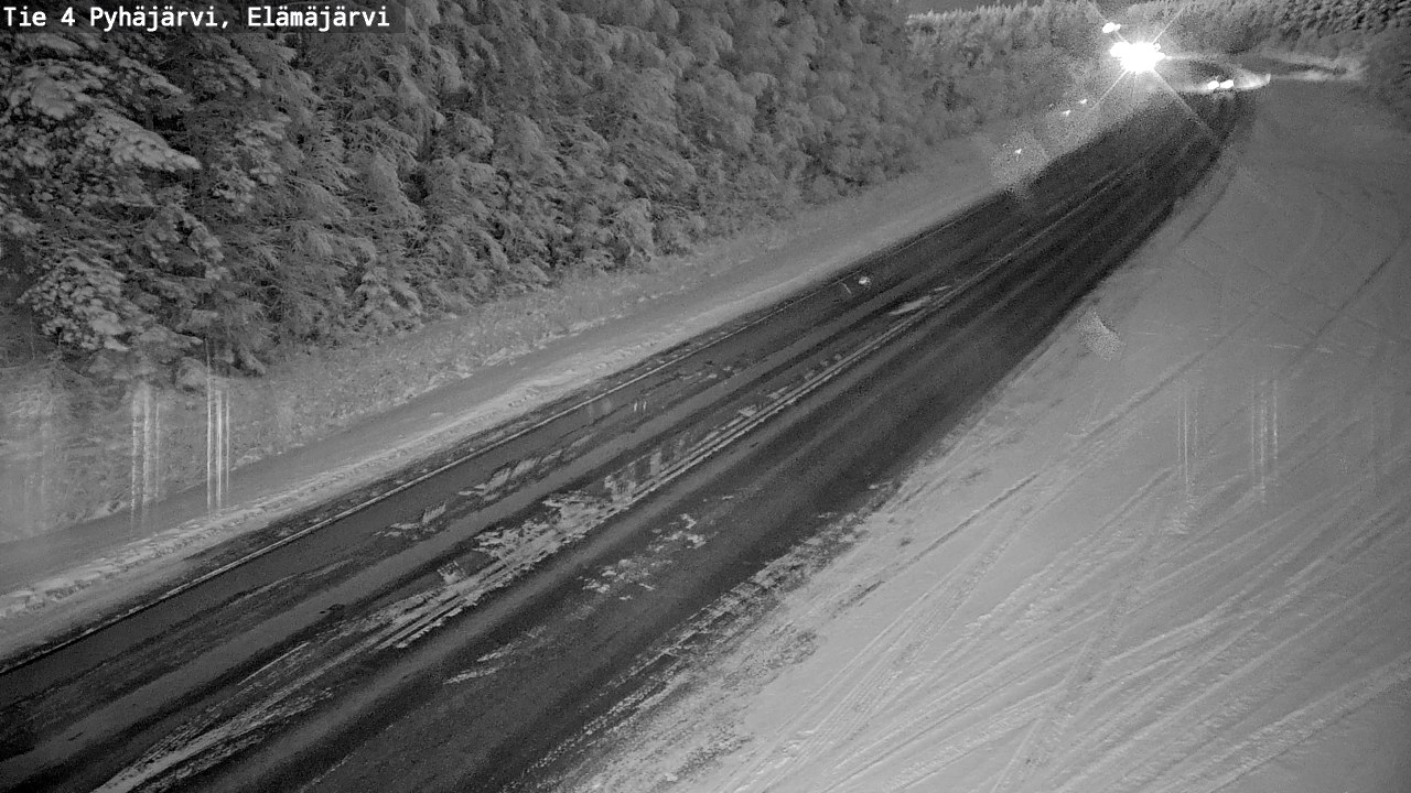 Weather Camera Image Väg 4 Pyhäjärvi, Elämäjärvi, Pyhäjärvi, Pohjois-Pohjanmaa