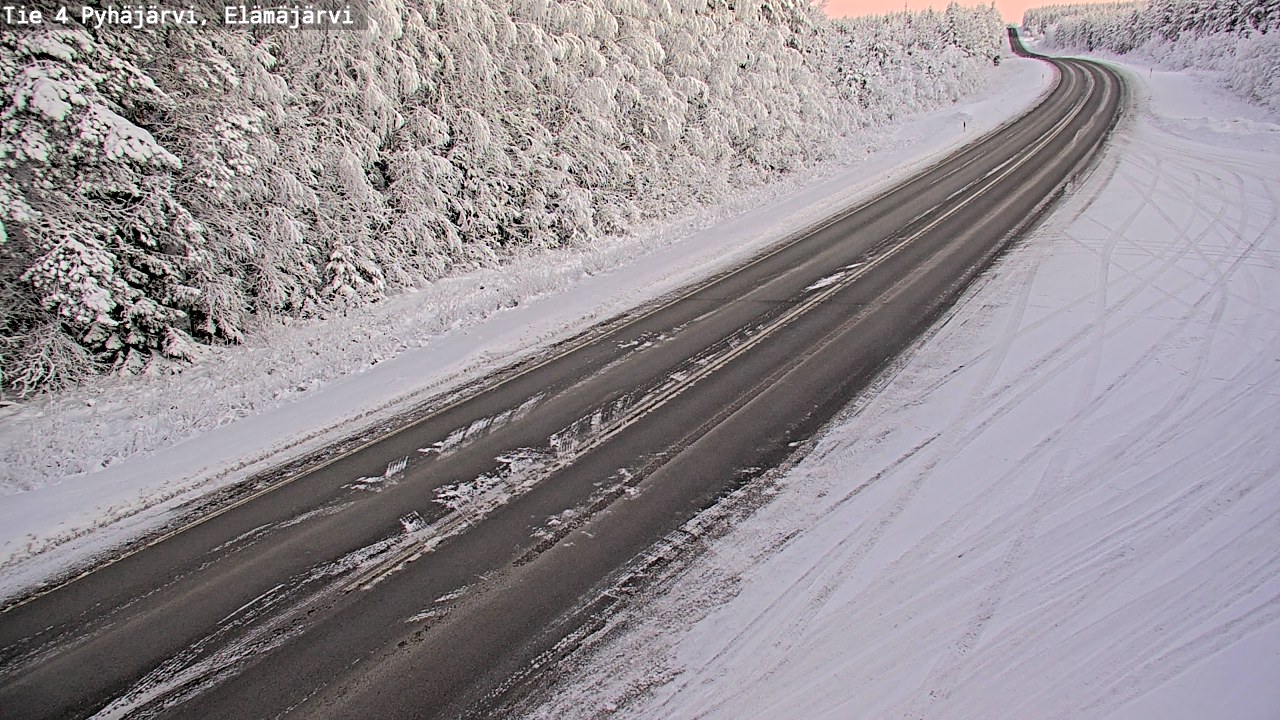 Weather Camera Image Road 4 Pyhäjärvi, Elämäjärvi, Pyhäjärvi, Pohjois-Pohjanmaa