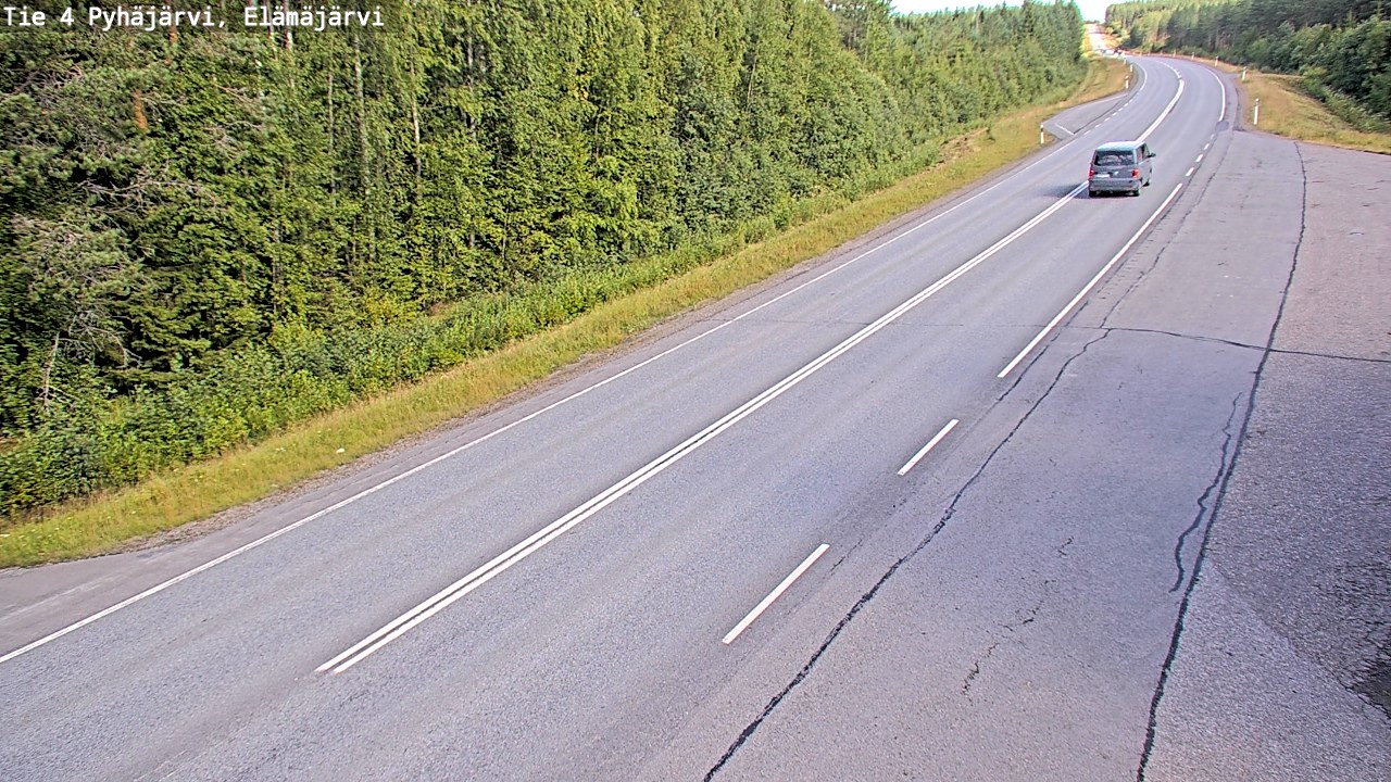 Kelikamerat Kuva Tie 4 Pyhäjärvi, Elämäjärvi, Pyhäjärvi, Pohjois-Pohjanmaa