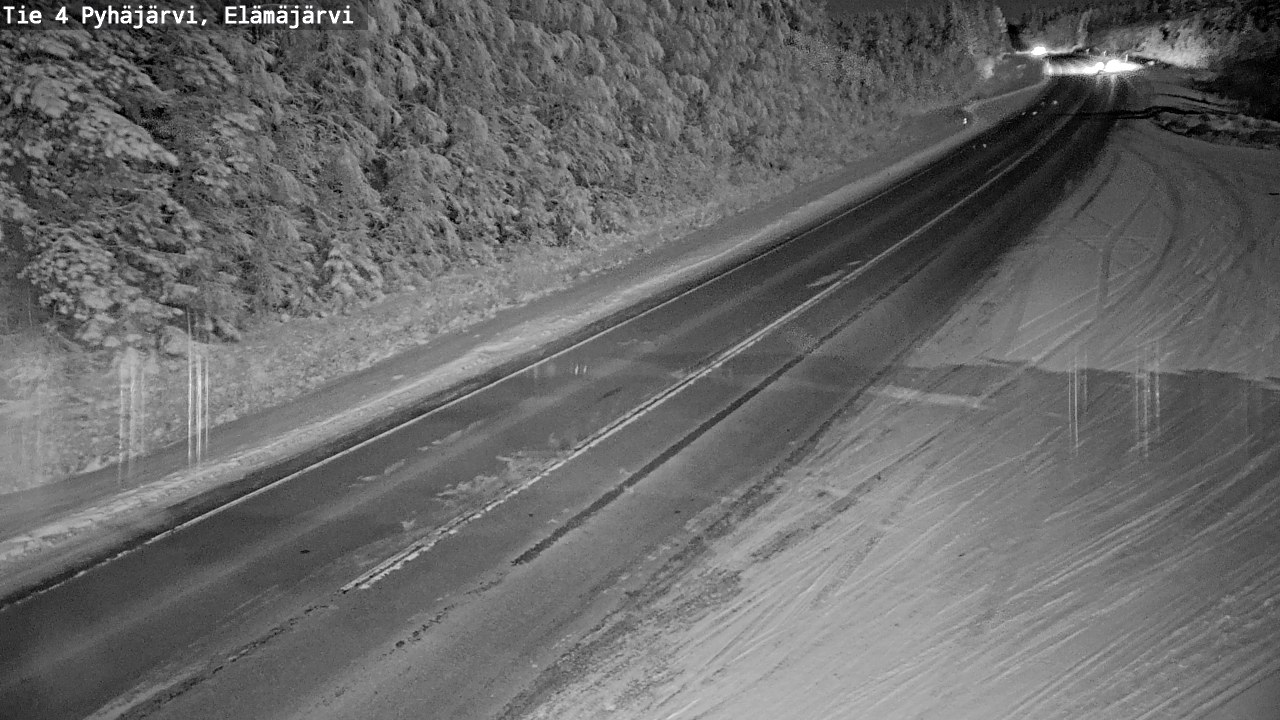Weather Camera Image Road 4 Pyhäjärvi, Elämäjärvi, Pyhäjärvi, Pohjois-Pohjanmaa