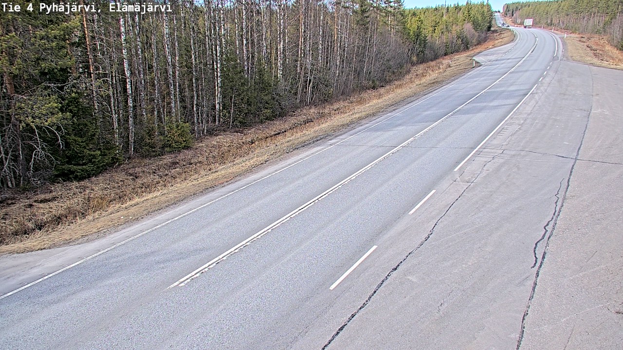 Kelikamerat Kuva Tie 4 Pyhäjärvi, Elämäjärvi, Pyhäjärvi, Pohjois-Pohjanmaa