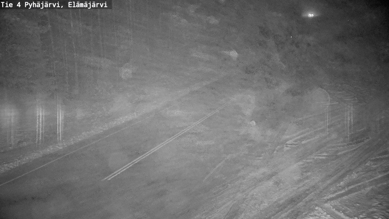 Weather Camera Image Väg 4 Pyhäjärvi, Elämäjärvi, Pyhäjärvi, Pohjois-Pohjanmaa
