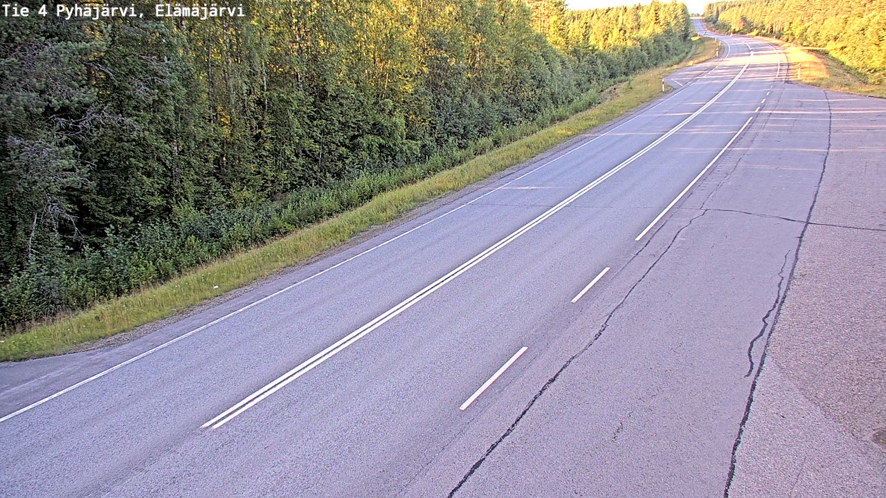Kelikamerat Kuva Tie 4 Pyhäjärvi, Elämäjärvi, Pyhäjärvi, Pohjois-Pohjanmaa