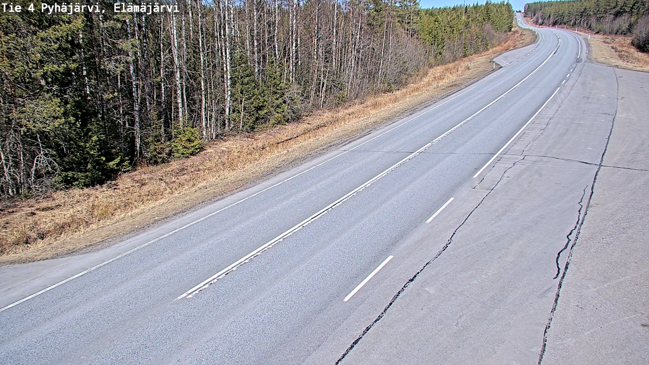 Kelikamerat Kuva Tie 4 Pyhäjärvi, Elämäjärvi, Pyhäjärvi, Pohjois-Pohjanmaa