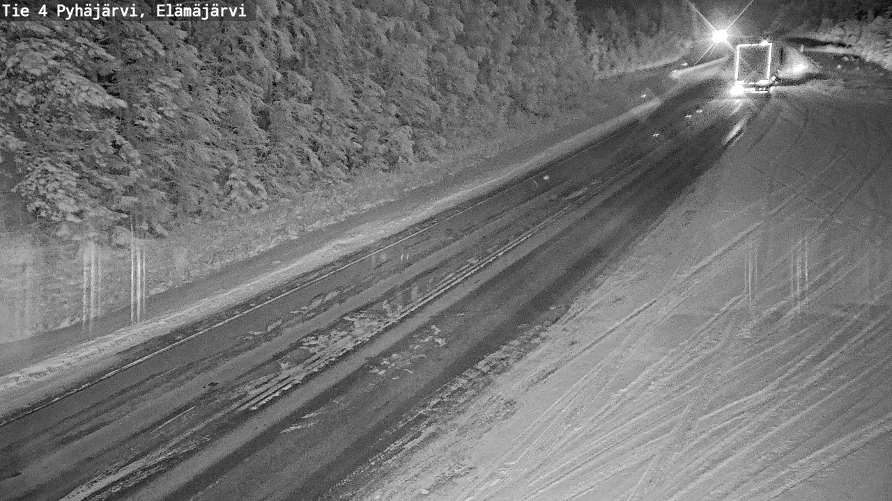 Weather Camera Image Väg 4 Pyhäjärvi, Elämäjärvi, Pyhäjärvi, Pohjois-Pohjanmaa