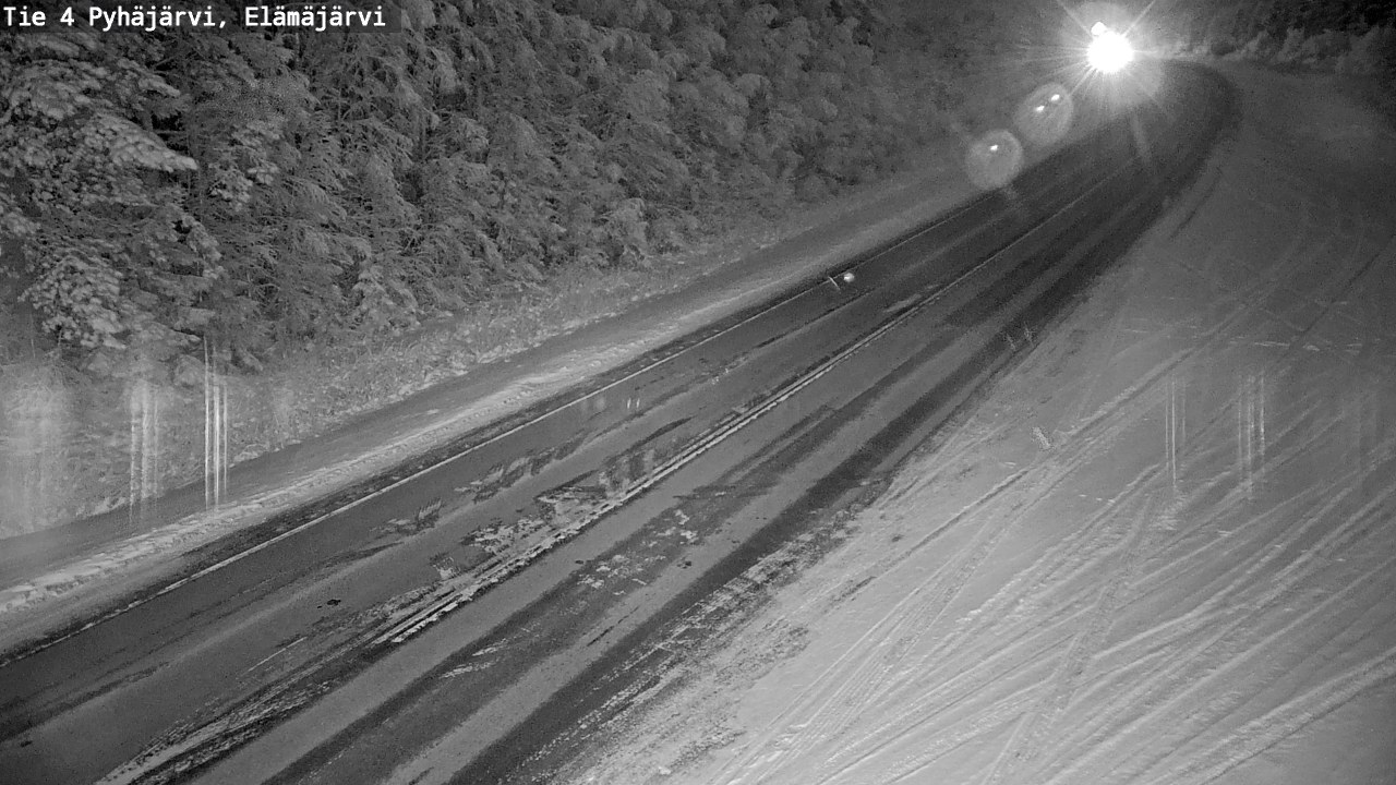 Weather Camera Image Väg 4 Pyhäjärvi, Elämäjärvi, Pyhäjärvi, Pohjois-Pohjanmaa