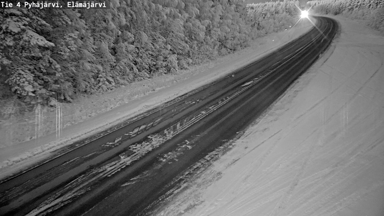 Weather Camera Image Väg 4 Pyhäjärvi, Elämäjärvi, Pyhäjärvi, Pohjois-Pohjanmaa